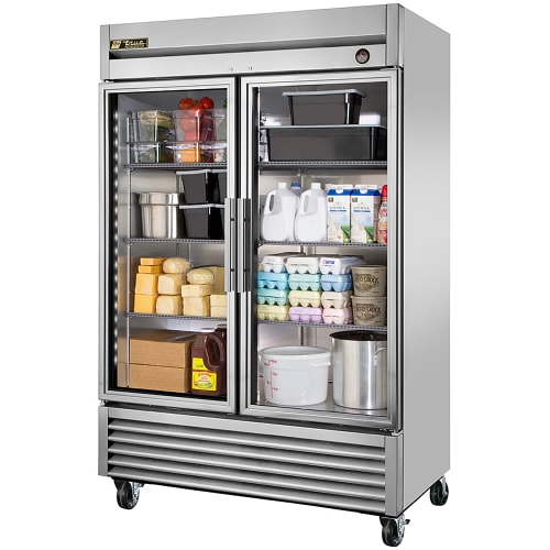True Glass Door 2-Door 49 Cu Ft Reach-In Refrigerator - T-49G-HC~FGD01