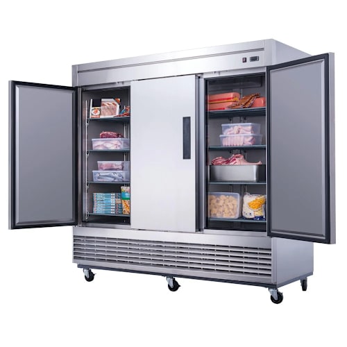 Darling Foodservice Bottom Mount 3-Door 65Cf 83" Reach-In Freezer - 5002948