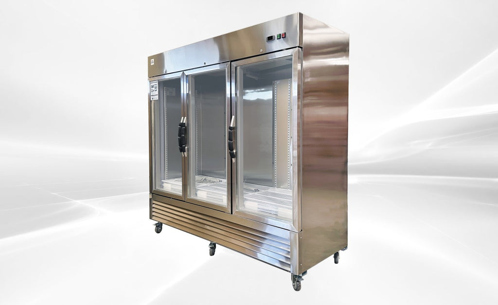 Cool Depot Commercial 3 Door Stainless Steel Refrigerator
