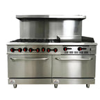SteelFlame ProLine 6-Burner Range with Griddle