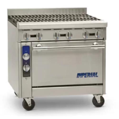 Imperial Range IHR-6 S/S 6-Burner Heavy Duty 36"W Gas Range