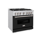 ZLINE 36 IN  Classic Dual Fuel Range with 6 Burner