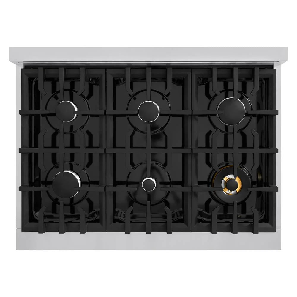 ZLINE 36 IN  Classic Dual Fuel Range with 6 Burner