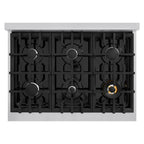 ZLINE 36 IN  Classic Dual Fuel Range with 6 Burner