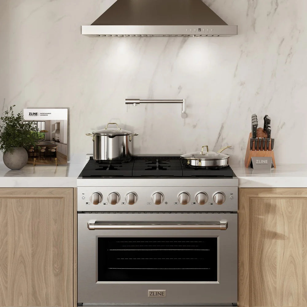 ZLINE 36 in. 5.2 cu. ft. Paramount Gas Range with 6 Burner