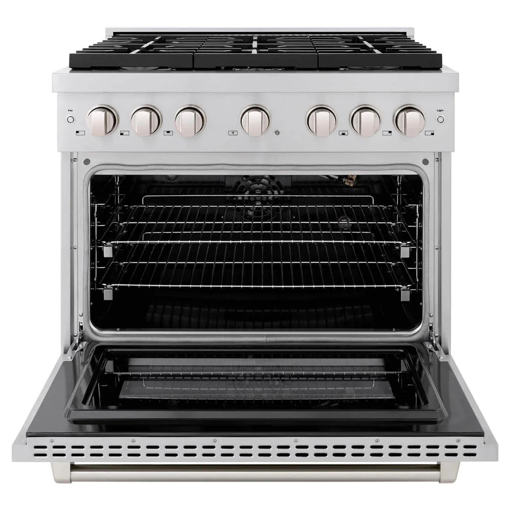 ZLINE 36 in. 5.2 cu. ft. Paramount Gas Range with 6 Burner